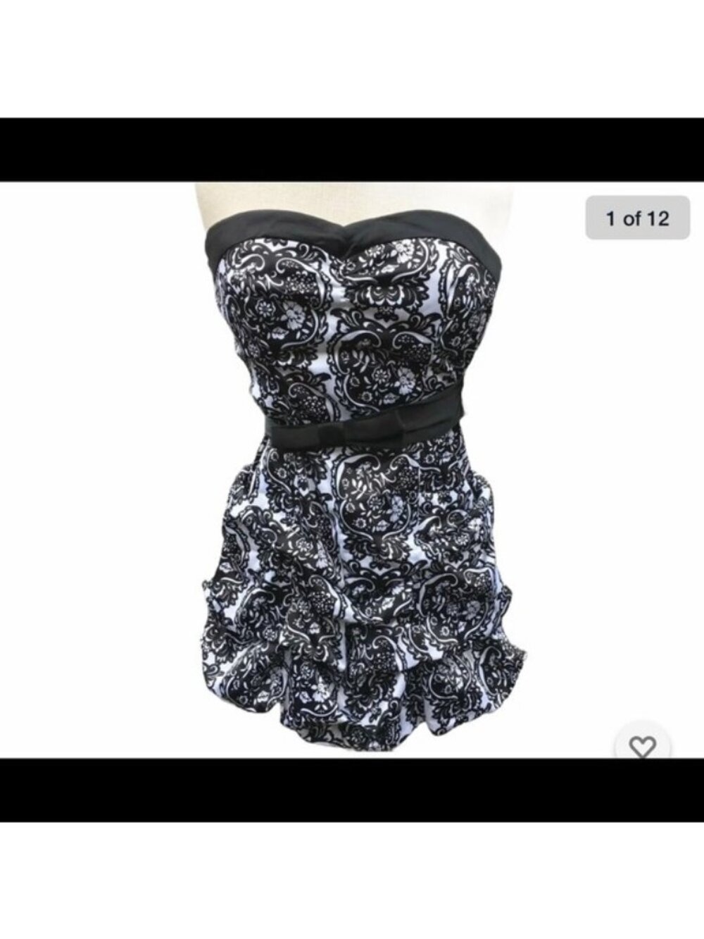 Emerald Sundae Bubble Mini Dress Jr Black Size 7